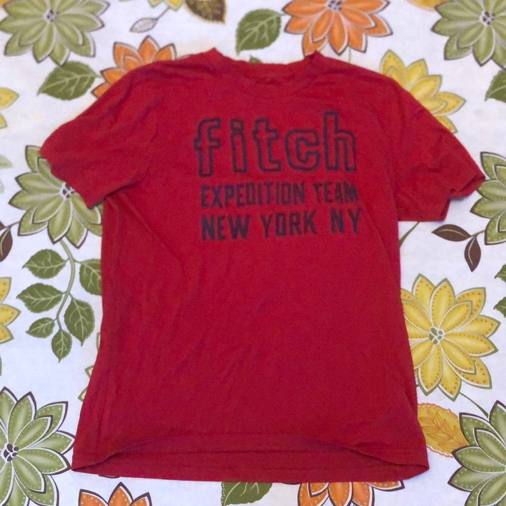 Abercrombie Fitch shirt in great condition in a red color.